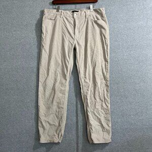 Banana Republic Slim Fit Travelers Beige Corduroy Pants Mens 36x30